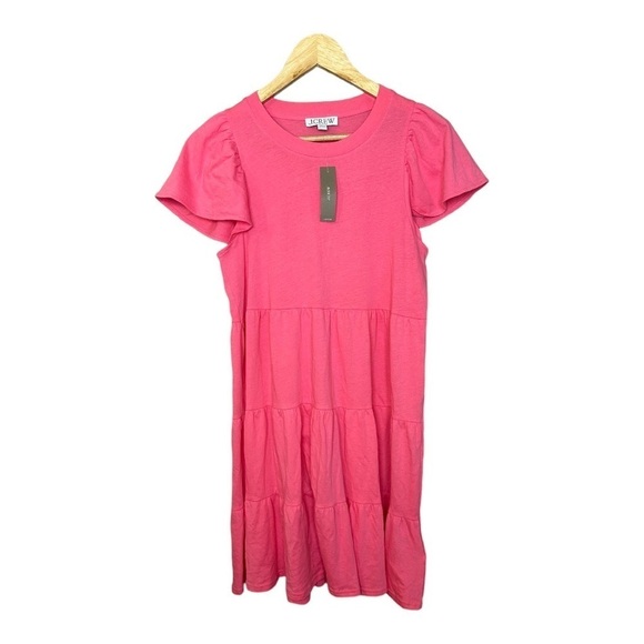 NWT J Crew Knit broken-in jersey tiered mini dress XS - Picture 3 of 9